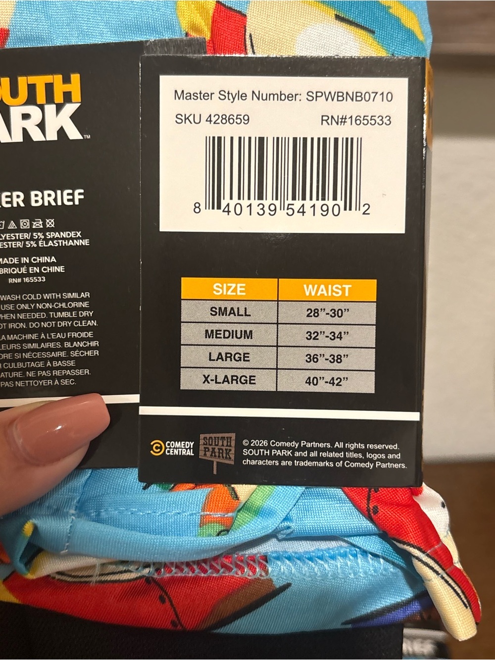 South Park Men's Boxer Briefs (1 piece-choose size) - Picture 4 of 5
